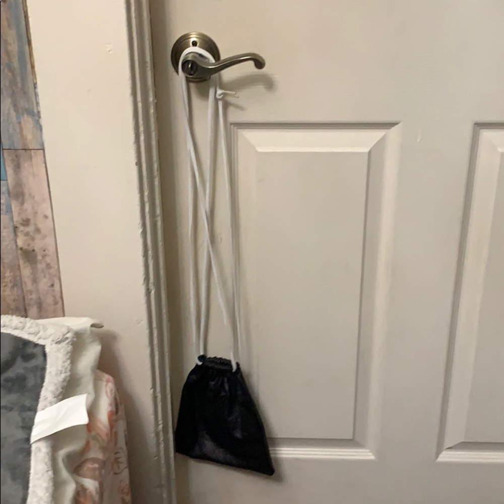Drawstring shoulder bag leather! New - Picture 2 of 4